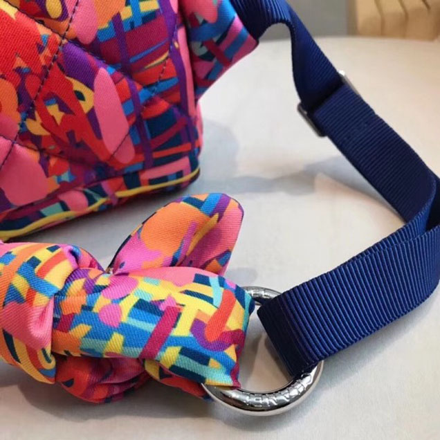 Chanel Printed Fabric Foulard Backpack Bag A57104 2018