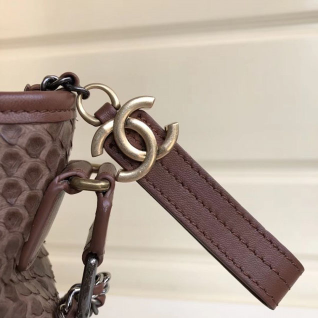 Chanel Python Gabrielle Medium Hobo Bag A93824 04 2018