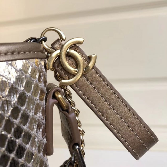 Chanel Python Gabrielle Medium Hobo Bag A93824 03 2018