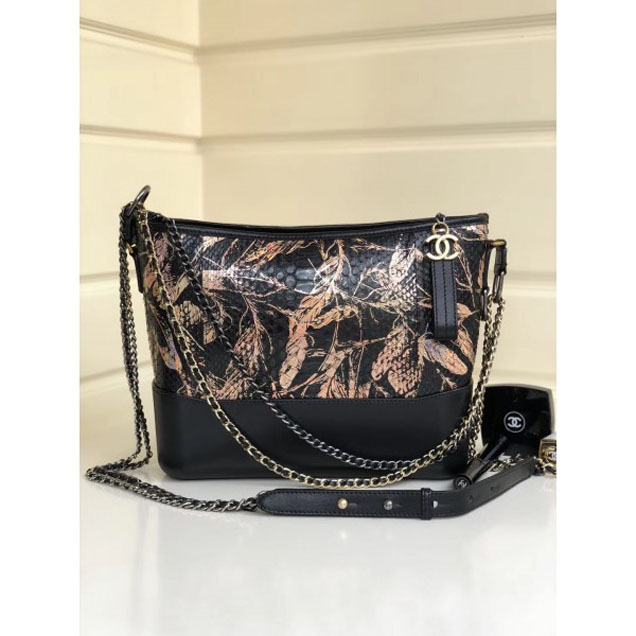 Chanel Python Gabrielle Medium Hobo Bag A93824 07 2018