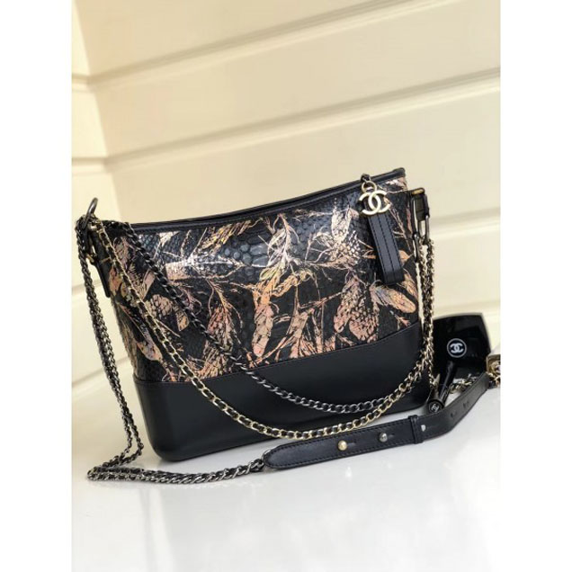 Chanel Python Gabrielle Medium Hobo Bag A93824 07 2018