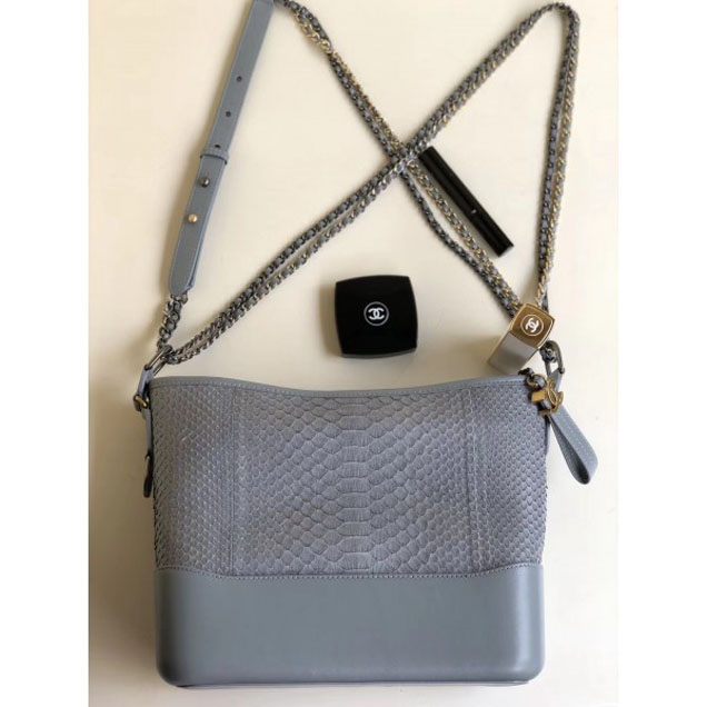 Chanel Python Gabrielle Medium Hobo Bag A93824 06  2018