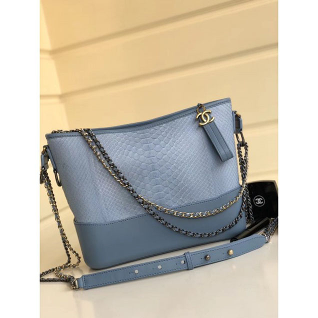 Chanel Python Gabrielle Medium Hobo Bag A93824 05 2018