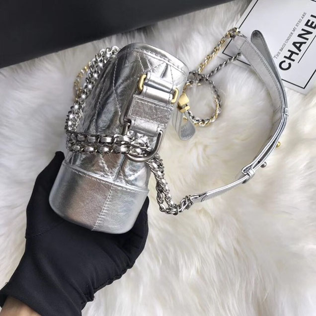 CHANEL GABRIELLE Original Small Hobo Bag A91810 Silver