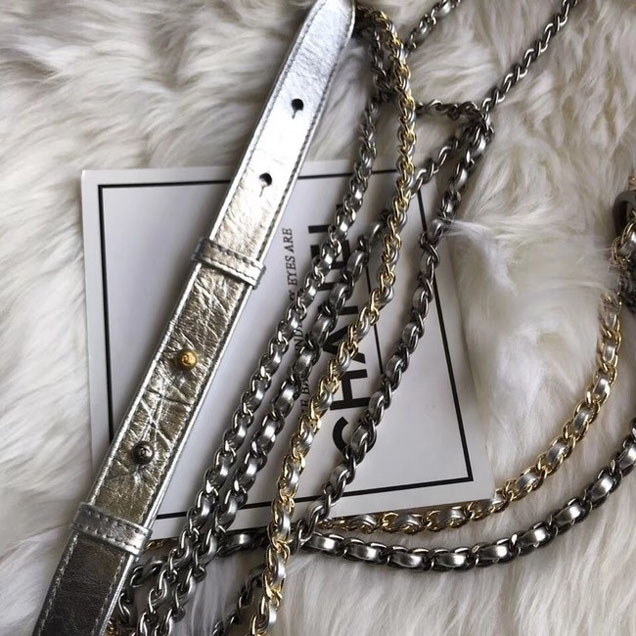 CHANEL GABRIELLE Original Small Hobo Bag A91810 Silver