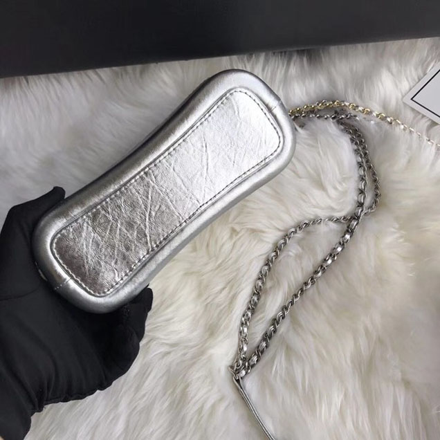 CHANEL GABRIELLE Original Small Hobo Bag A91810 Silver