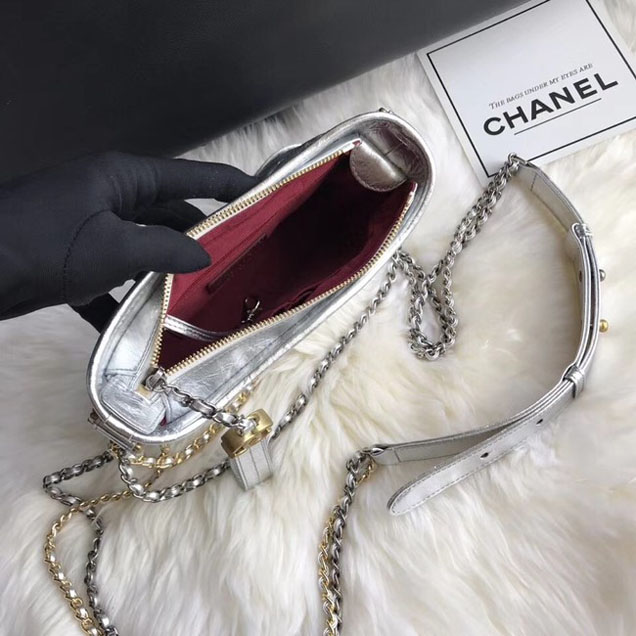 CHANEL GABRIELLE Original Small Hobo Bag A91810 Silver