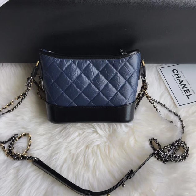 CHANEL GABRIELLE Original Small Hobo Bag A91810 black&blue