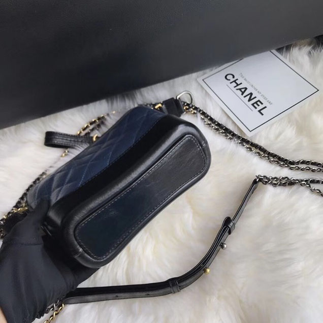 CHANEL GABRIELLE Original Small Hobo Bag A91810 black&blue