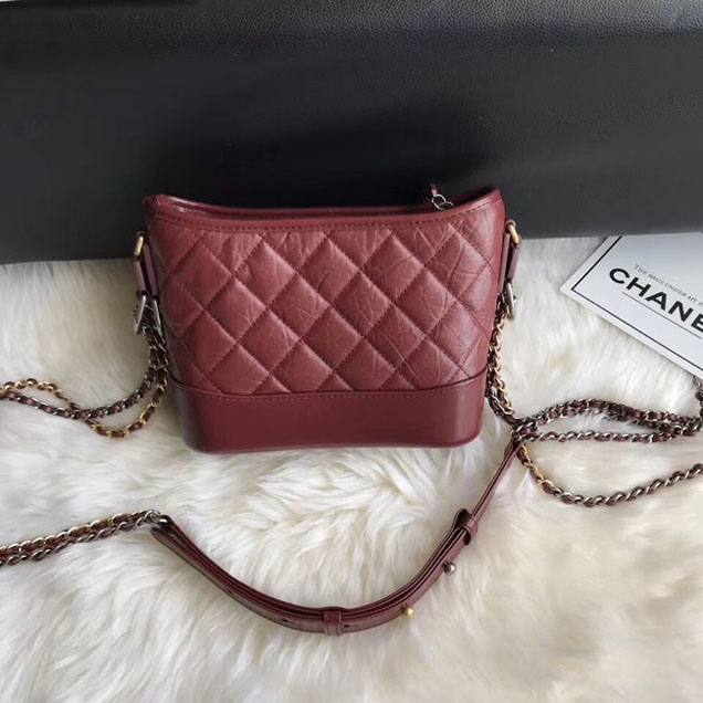 CHANEL GABRIELLE Original Small Hobo Bag A91810 fuchsia