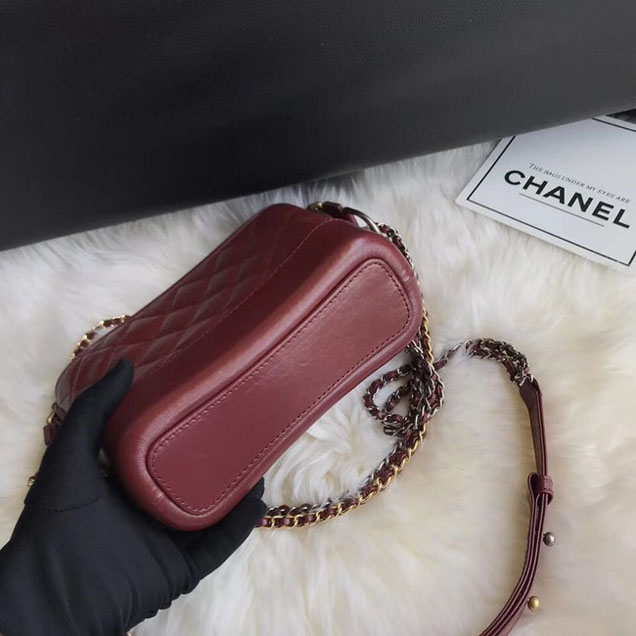 CHANEL GABRIELLE Original Small Hobo Bag A91810 fuchsia