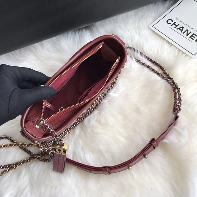 CHANEL GABRIELLE Original Small Hobo Bag A91810 fuchsia