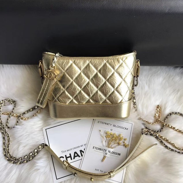 CHANEL GABRIELLE Original Small Hobo Bag A91810 gold