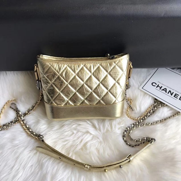 CHANEL GABRIELLE Original Small Hobo Bag A91810 gold
