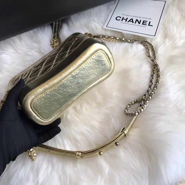CHANEL GABRIELLE Original Small Hobo Bag A91810 gold