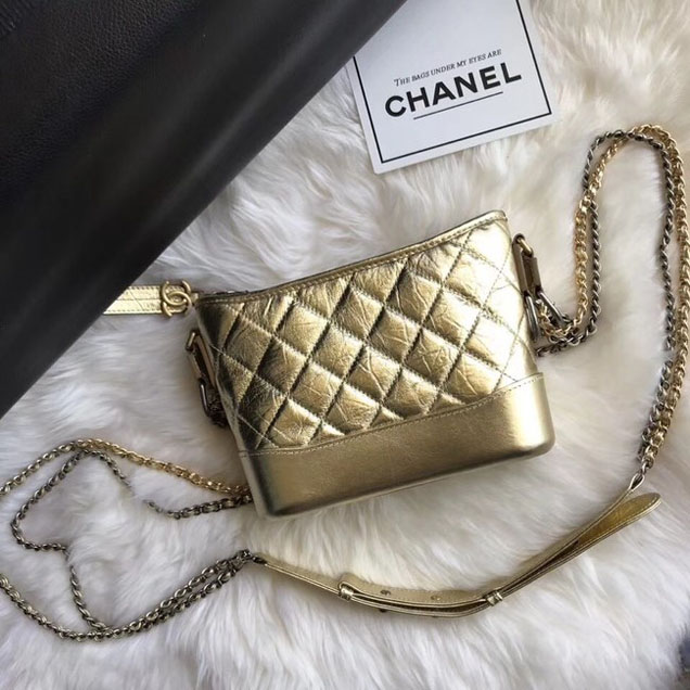 CHANEL GABRIELLE Original Small Hobo Bag A91810 gold