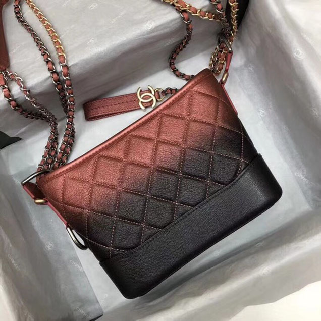 CHANEL GABRIELLE Small Hobo Bag red&black