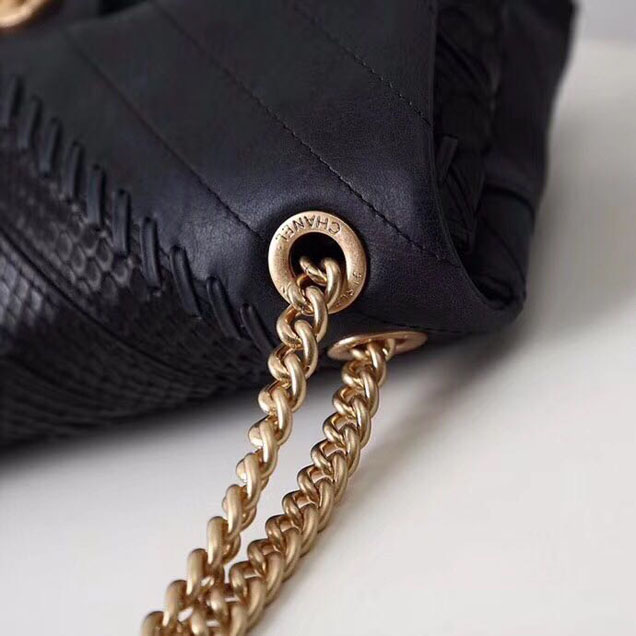 Chanel Flap Original Sheepskin leathershoulder bag 55598 black
