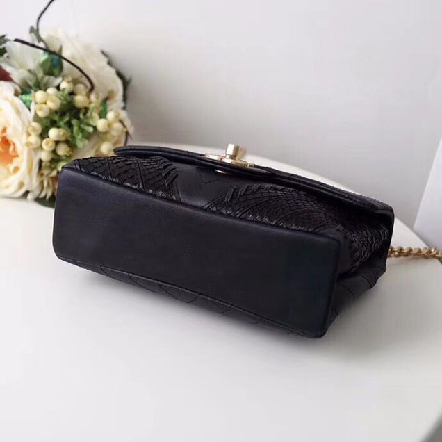 Chanel Flap Original Sheepskin leathershoulder bag 55598 black