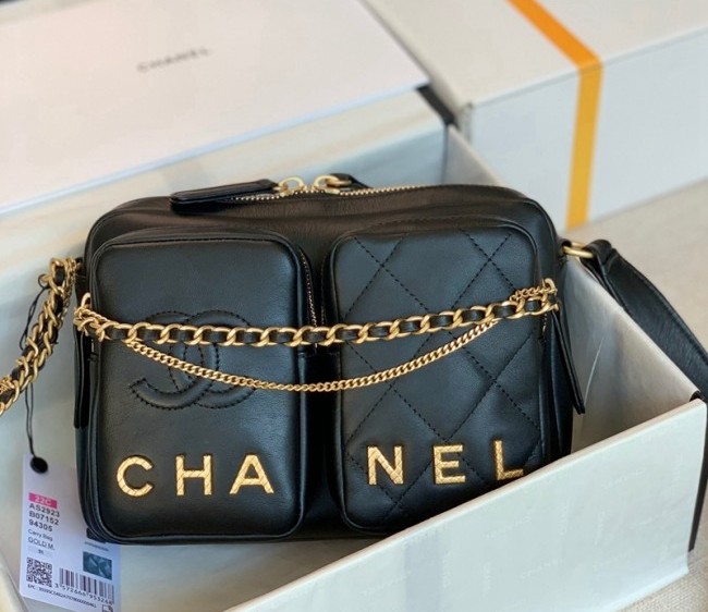 Chanel Calfskin Camera bag AS2923 Black 2022