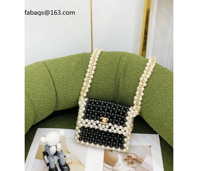 Chanel Pearl Small Evening Bag AS3274 Black 2022