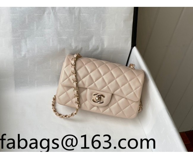 Chanel Lambskin Classic Mini Flap Bag A69900 Champagne Pink 2022