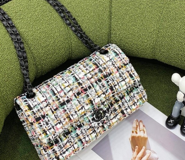 Chanel Tweed Medium Flap Bag A01112 Multicolor 2022 062725