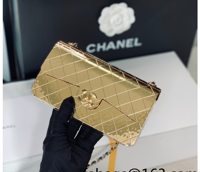 Chanel Metal Evening Bag AS3013 Gold 2022