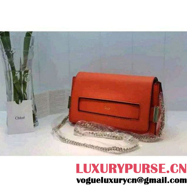 Chloe Elle Clutch Bag With Shoulder Strap In Red (2B080-050724 )