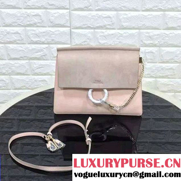 Chloe Faye Bag In Smooth & Suede Calfskin Light Pink (2B080-6032220 )