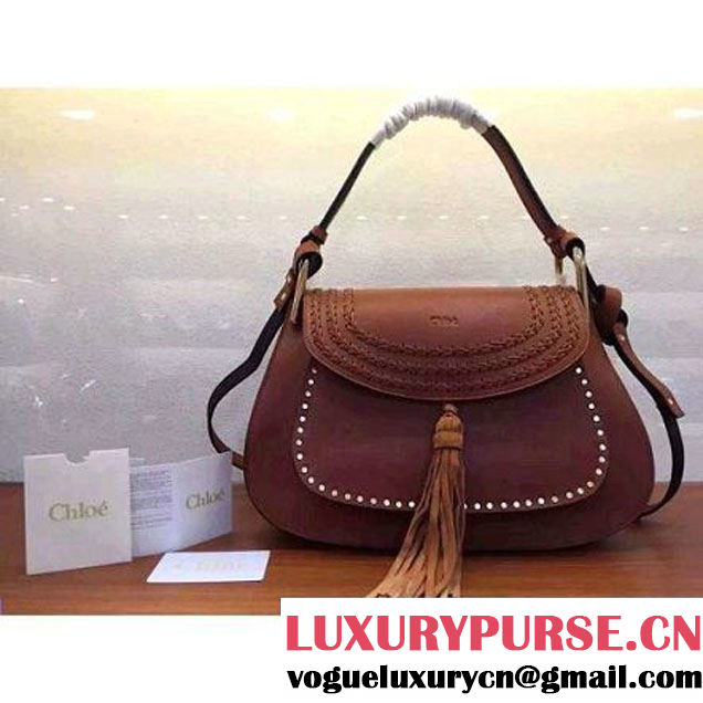 Chloe Hudson Large Bag In Brown Smooth Calfskin 2016 (1B067-011411 )