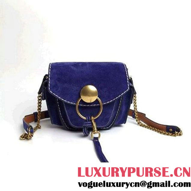 Chloe Suede Suede Jodie Camera Bag Royal Blue 2016 (2B080-6052621 )