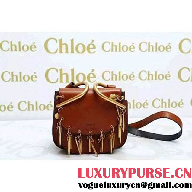 Chloe 3S1220 Mini Hudson Bag With Charms Brown F/W 2015 (1A034-102705 )