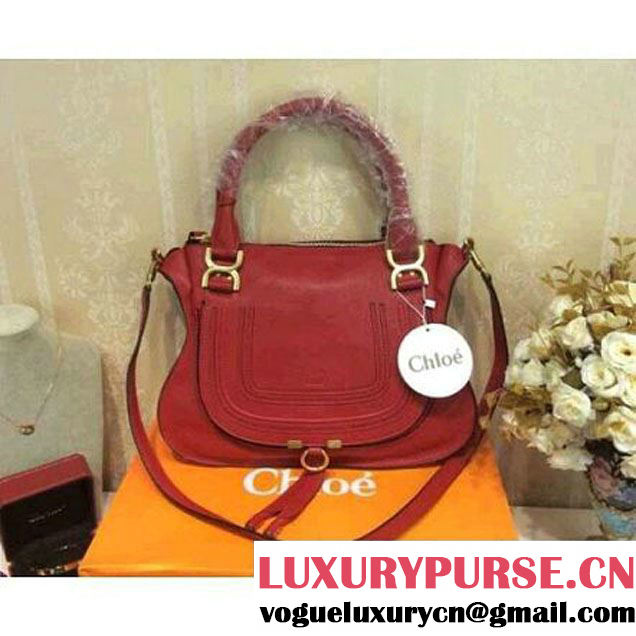 Chloe Marcie Medium Tote Bag in Red (2b080-041731 )