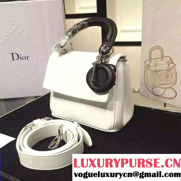 Dior Be Dior Micro Bag Three-Tone Calfskin White Fall/Winter 2015 (1A076-070712 )