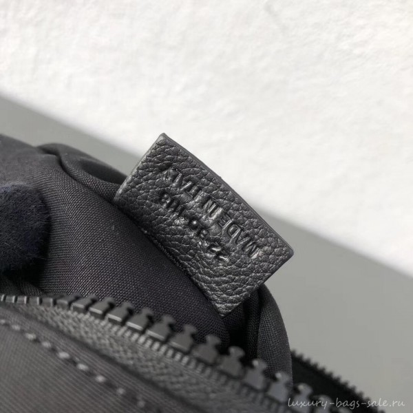 Dior Nylon Bee DIOR X KAWS Pouch Clutch Bag Black with White Logo 2019