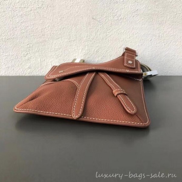 Dior Grained Calfskin Saddle Messenger Bag Brown 2019