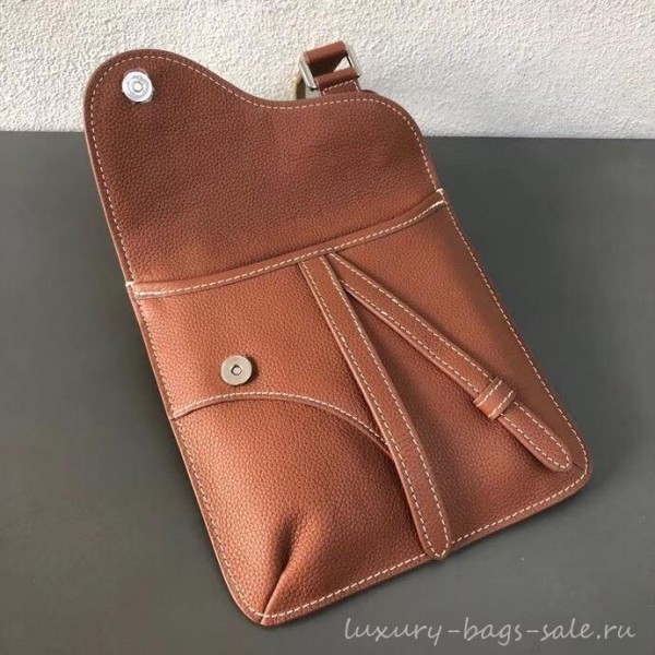 Dior Grained Calfskin Saddle Messenger Bag Brown 2019