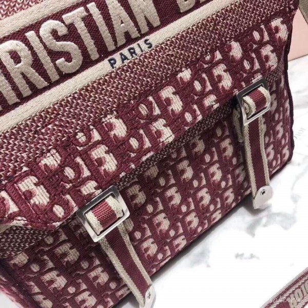 Dior Oblique Canvas Diorcamp Messenger Bag Red 2019