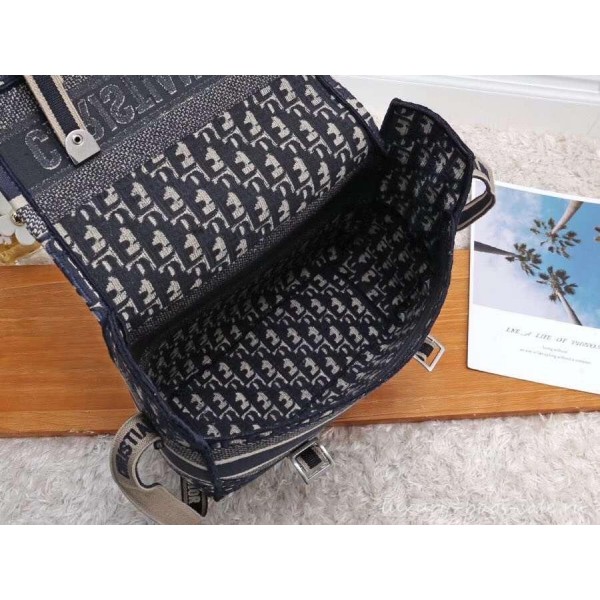 Dior Oblique Canvas Diorcamp Messenger Bag Blue 2019