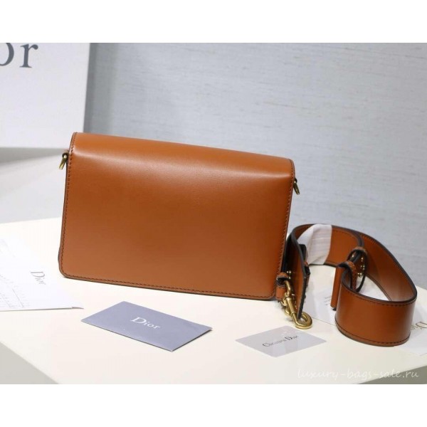 DIOR DIO(R)EVOLUTION FLAP BAG camel/gold