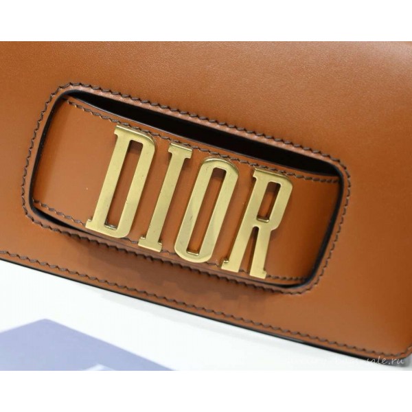 DIOR DIO(R)EVOLUTION FLAP BAG camel/gold