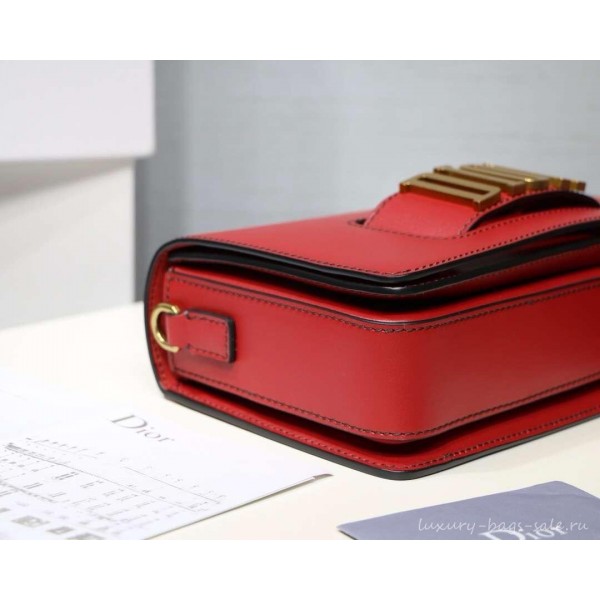 DIOR DIO(R)EVOLUTION FLAP BAG red/gold