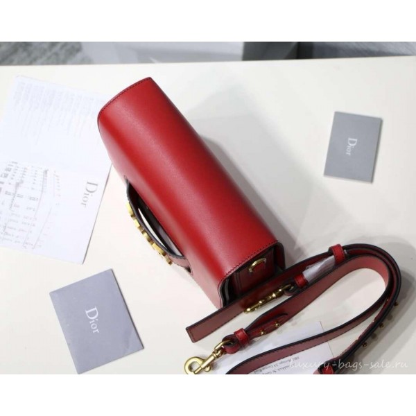 DIOR DIO(R)EVOLUTION FLAP BAG red/gold