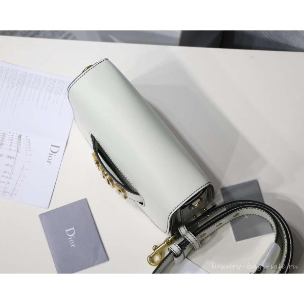 DIOR DIO(R)EVOLUTION FLAP BAG WHITE/GOLD