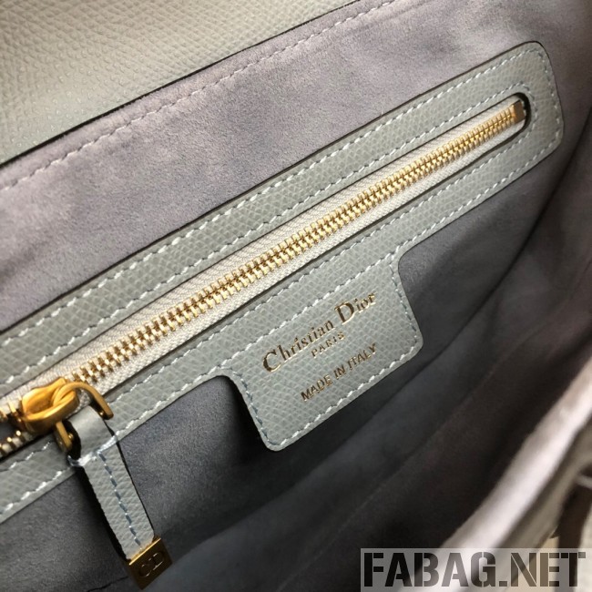 Dior Saddle Bag in Grained Leather Light Blue 2019 (WEIP-9031616 )