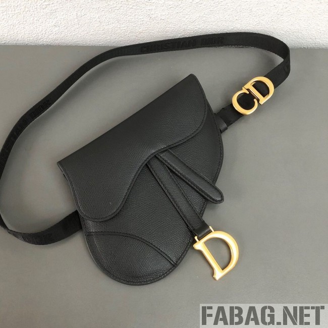 Dior CD Saddle Belt Bag Black 2019 (WEIP-9031612 )