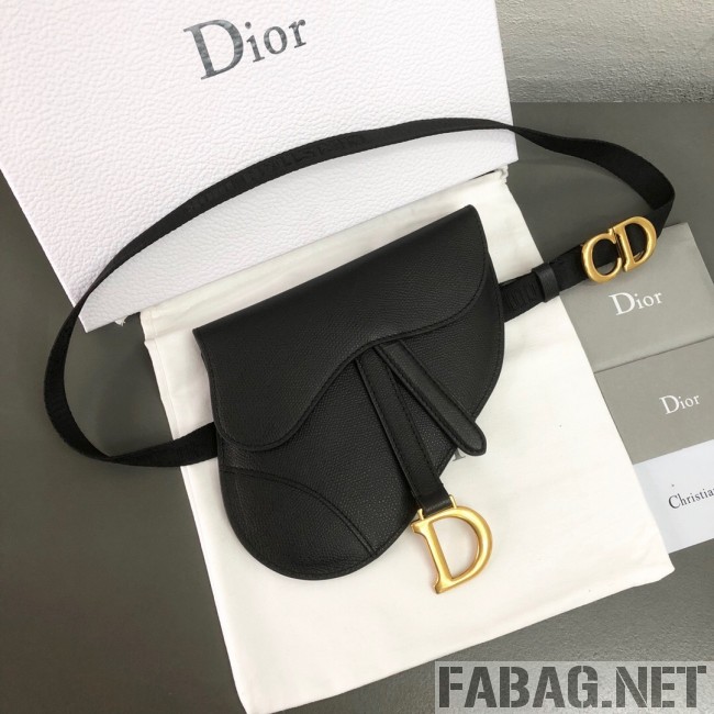 Dior CD Saddle Belt Bag Black 2019 (WEIP-9031612 )