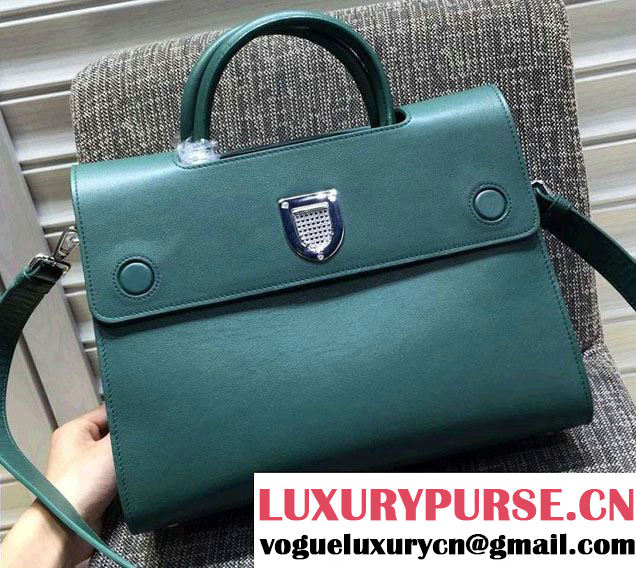 Dior Calfskin Leather Diorever Tote Bag Green 2016