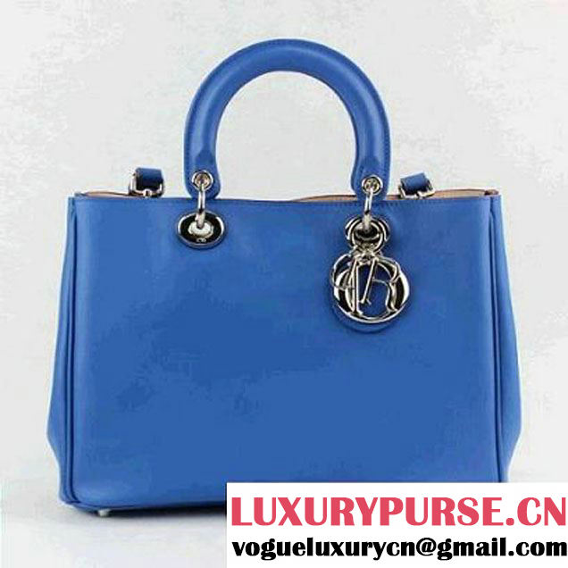 Dior Small Diorissimo Bag Original Calfskin Royalblue